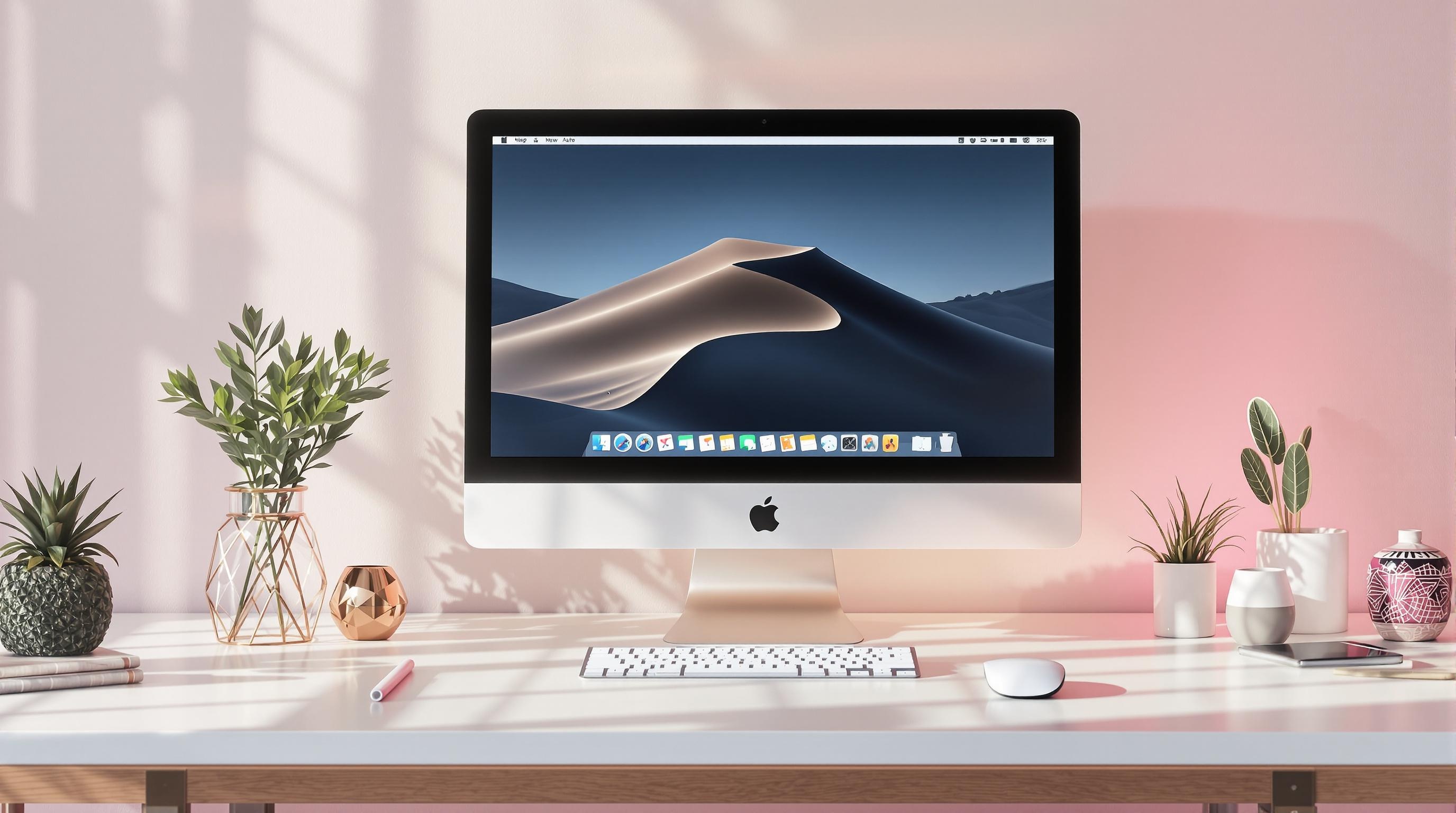 Bureau Mac épuré avec Finder sans fichiers superflus