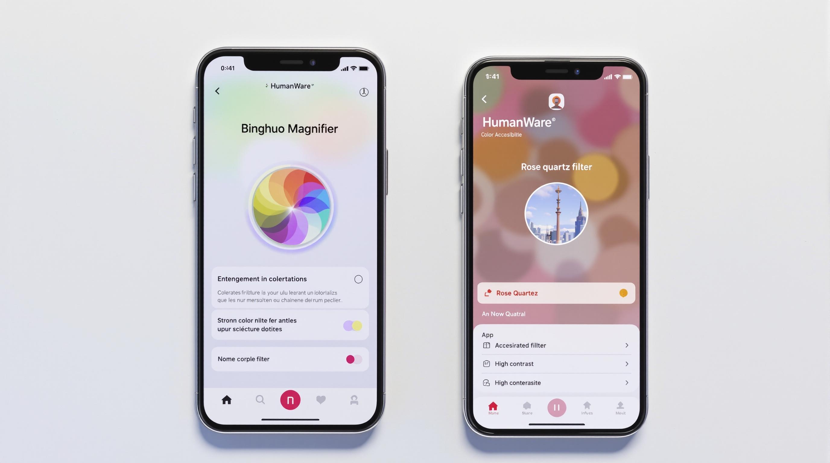 Comparatif entre les applications loupe Binghuo et HumanWare