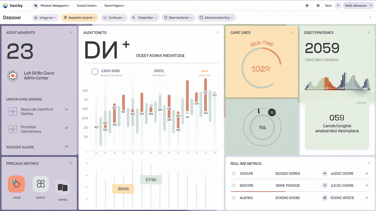 Dashboard pastel surveillance logs indicateurs monitoring DHCP
