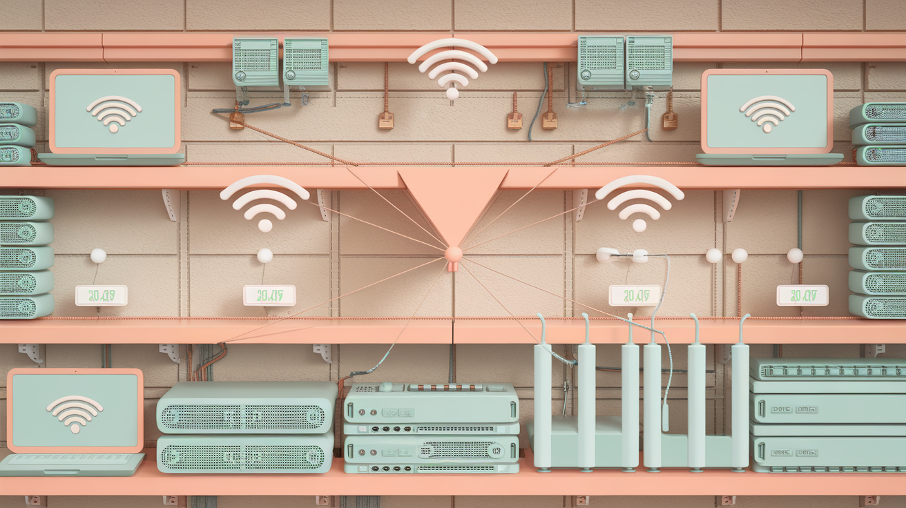 Illustration équilibre parfait IP statique et dynamique infrastructure réseau