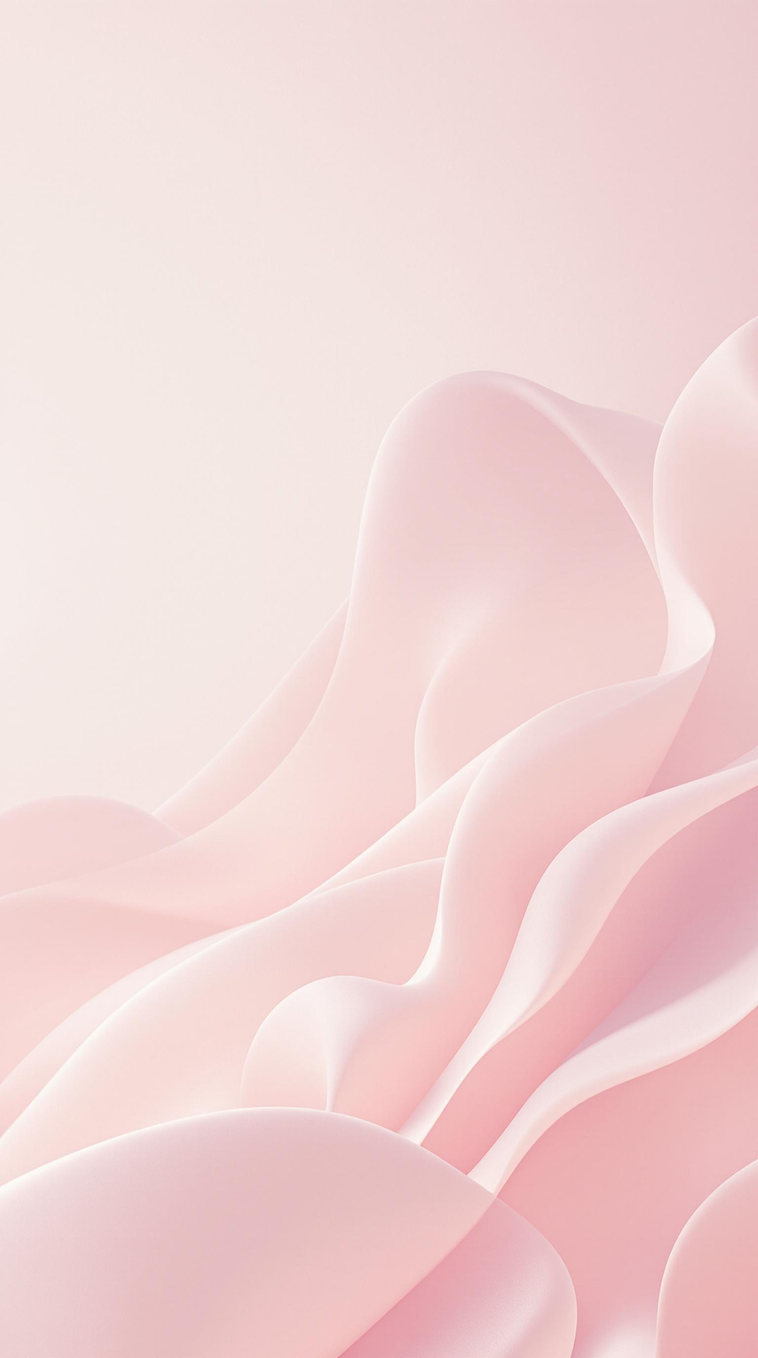 Fond d’écran quartz rose pour iPhone, Mail affiché, ambiance pastel