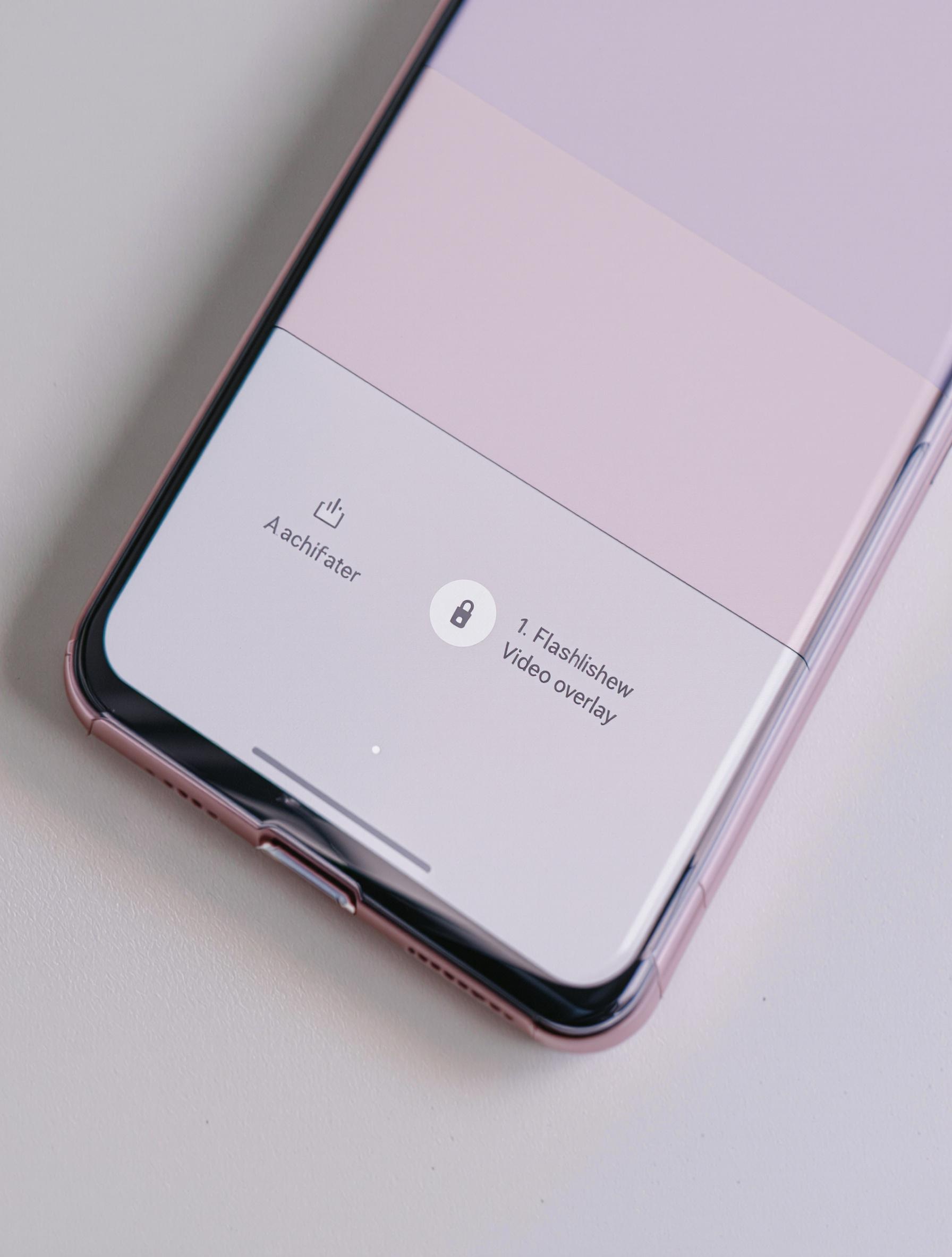 Application Loupe sur Google Pixel avec lampe torche activée