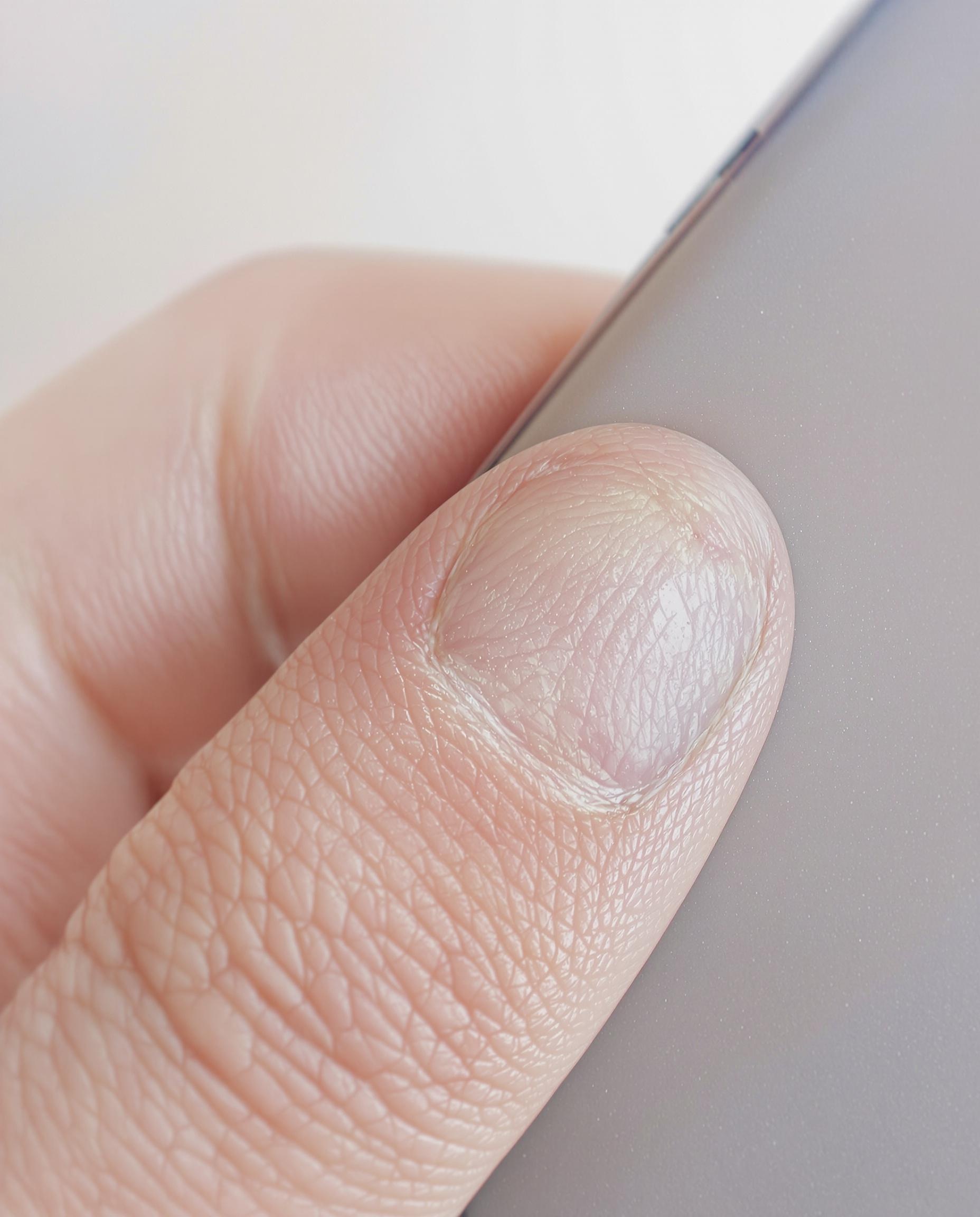 Gros plan sur le pouce pressant les boutons Power et Volume Haut Xiaomi
