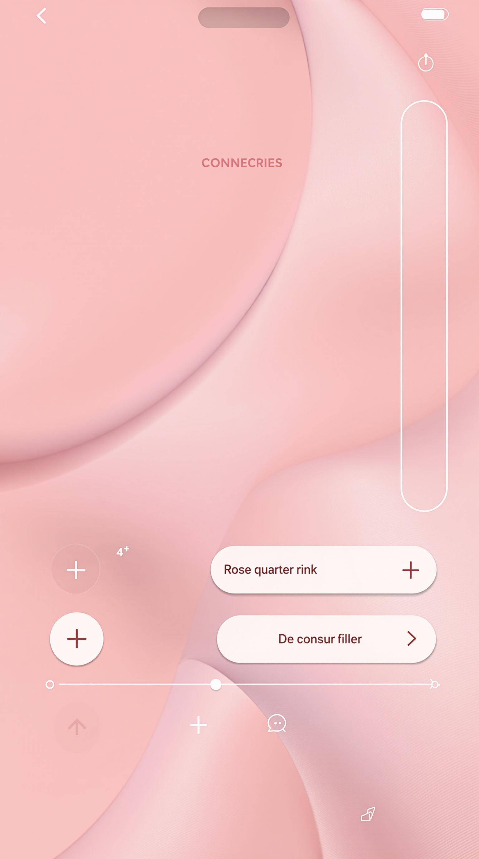Interface mobile loupe avec filtres couleur et contraste élevé