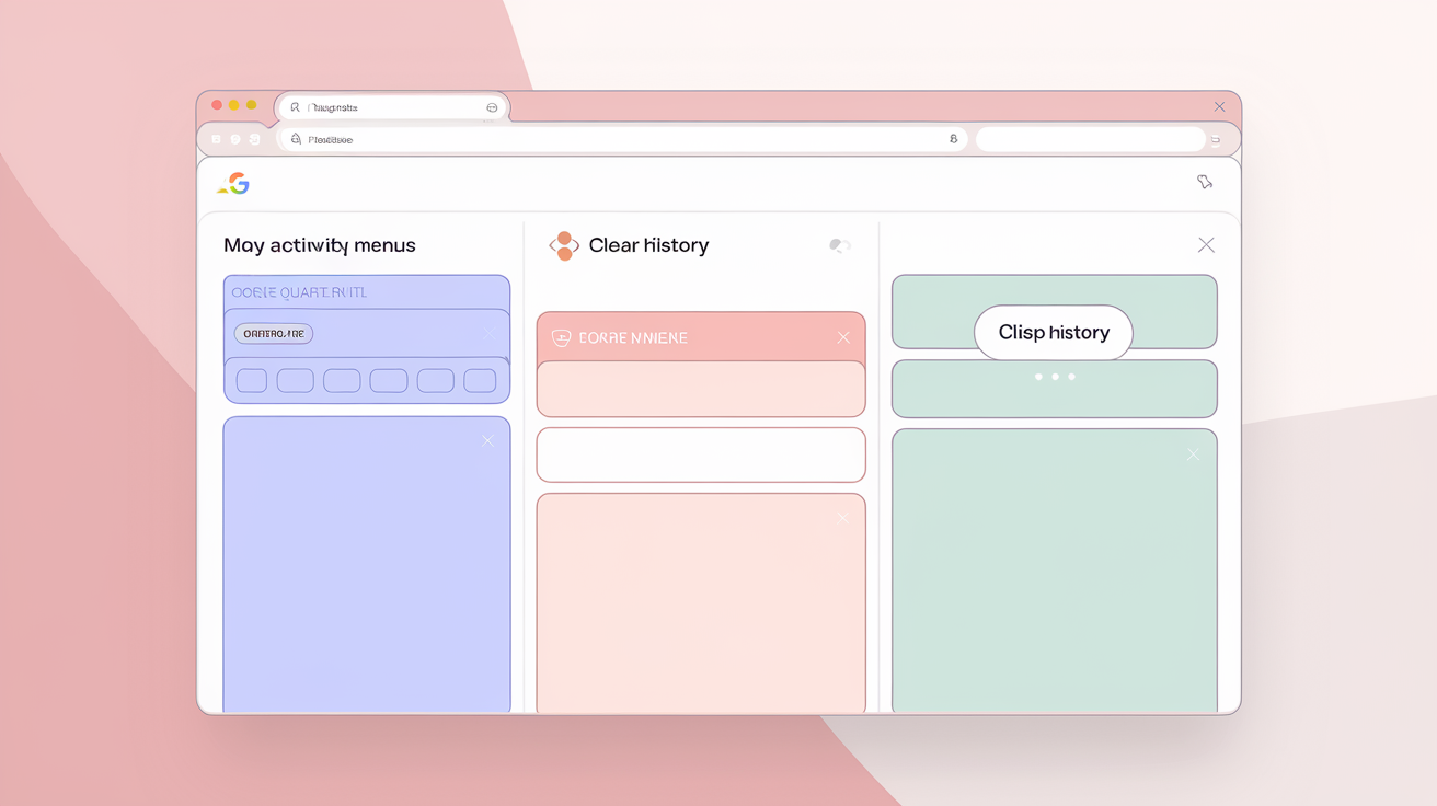 Capture d'écran de l'interface Mon Activité Google