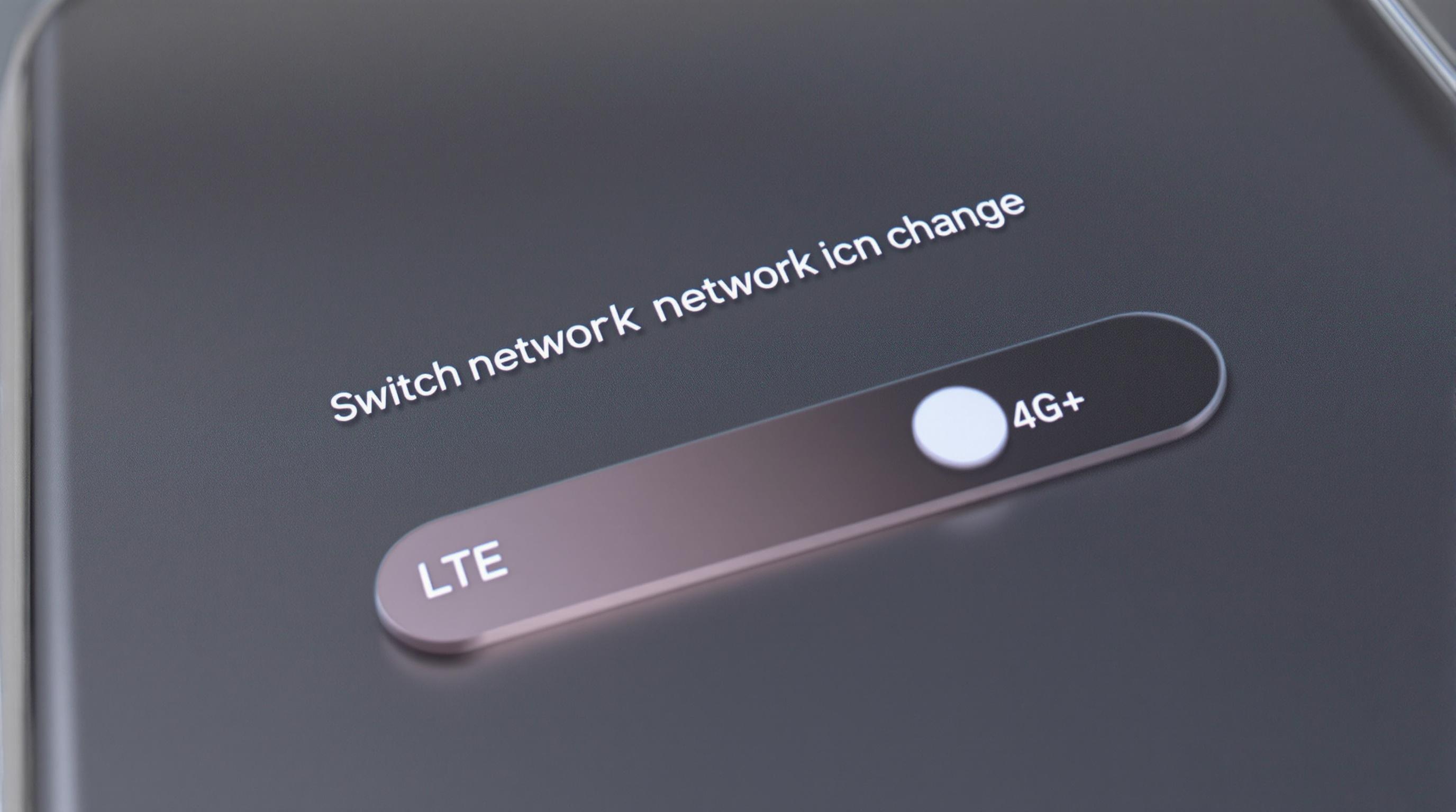 Paramètres réseau Samsung LTE/4G bouton activation