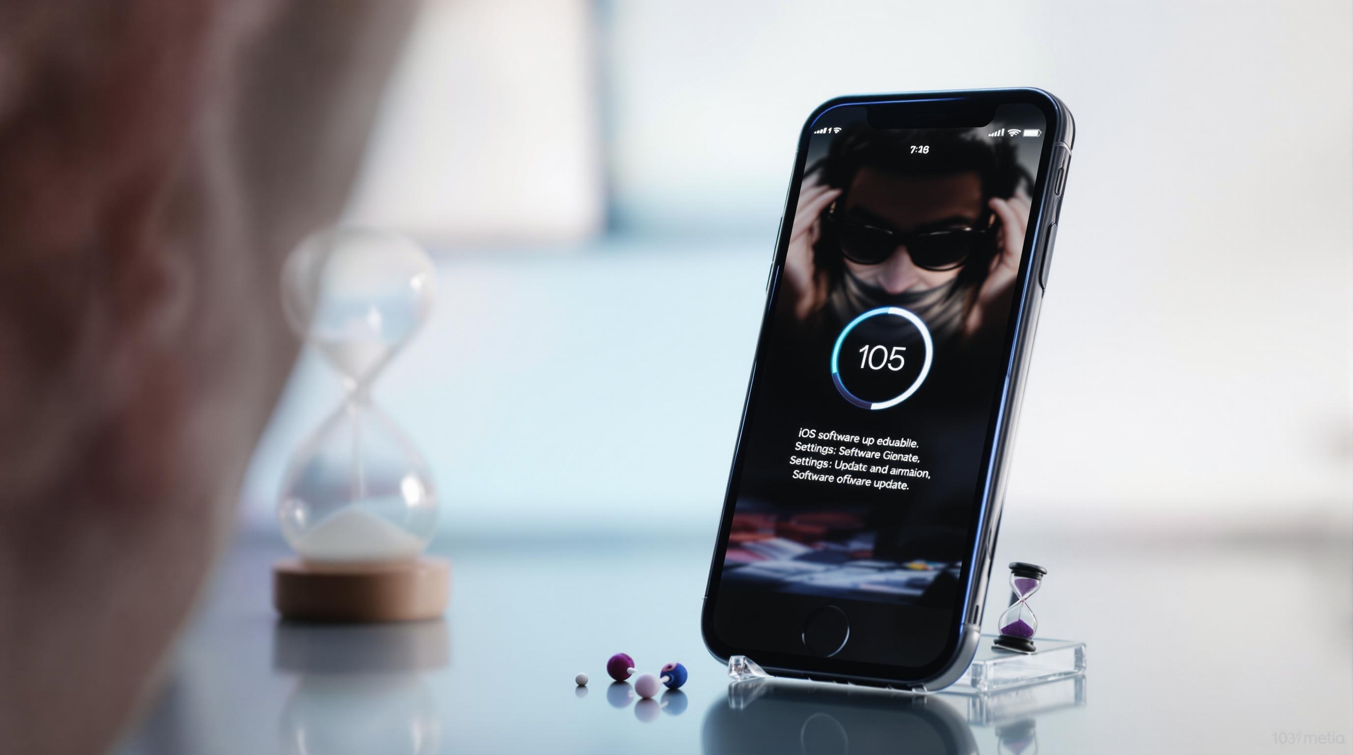 Écran mise à jour logicielle icône Apple tourne