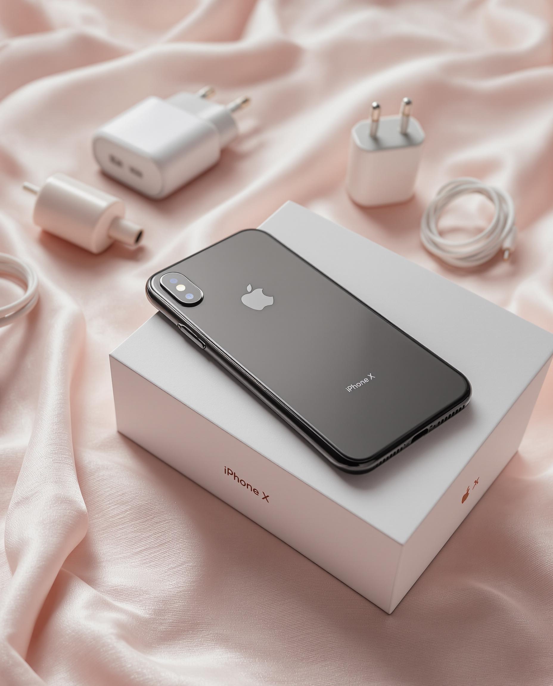 Boîte d'un iPhone X reconditionné