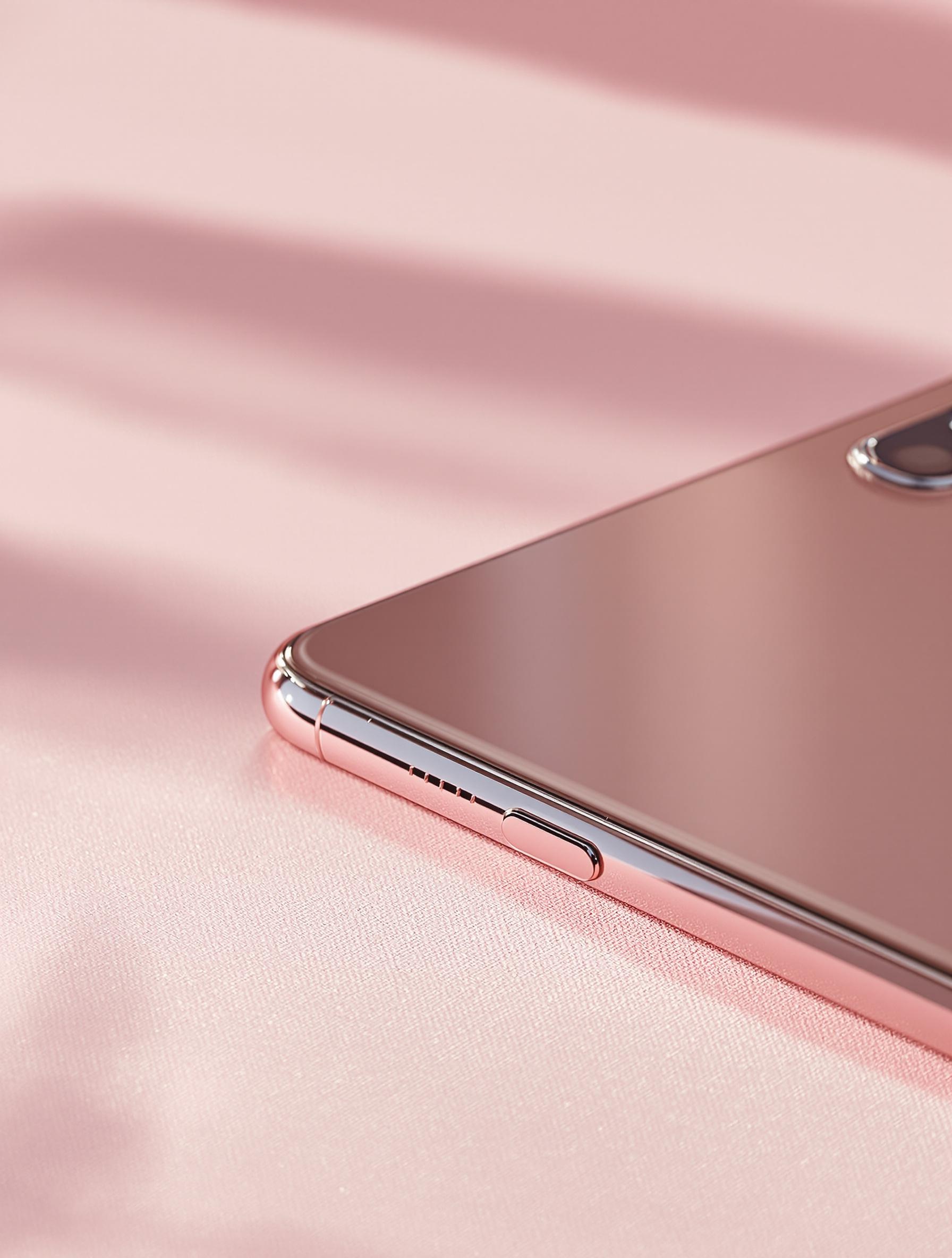 Design élégant de l'iPhone X avec bouton latéral