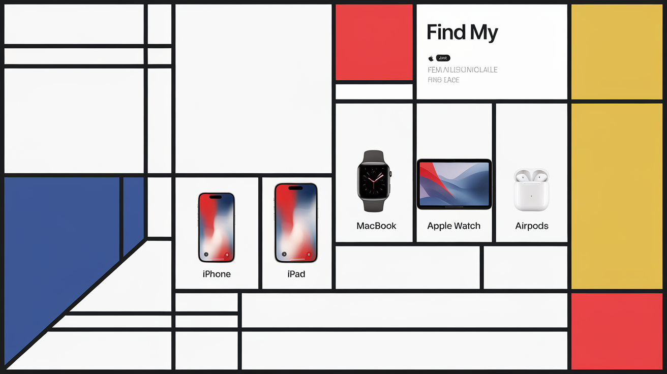 Page iCloud Localiser affichant la liste d’appareils.