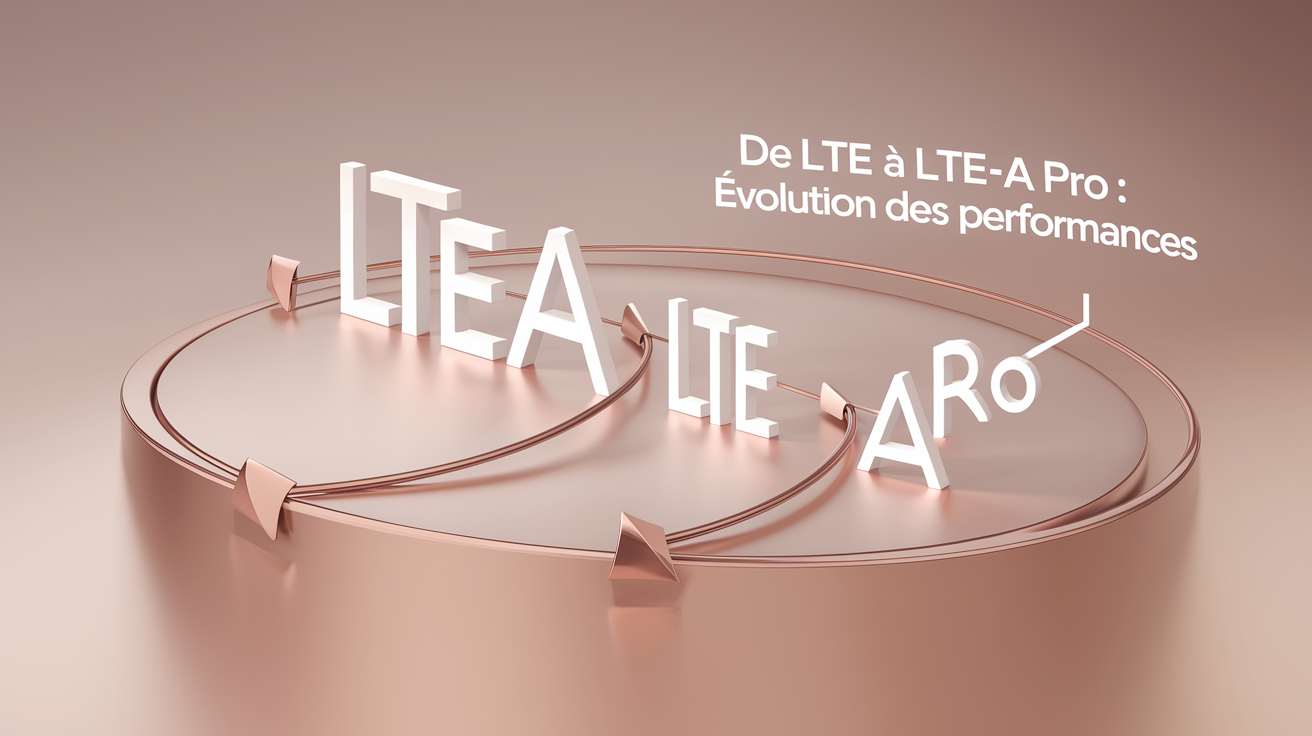 Progression du logo réseau LTE vers LTE-A