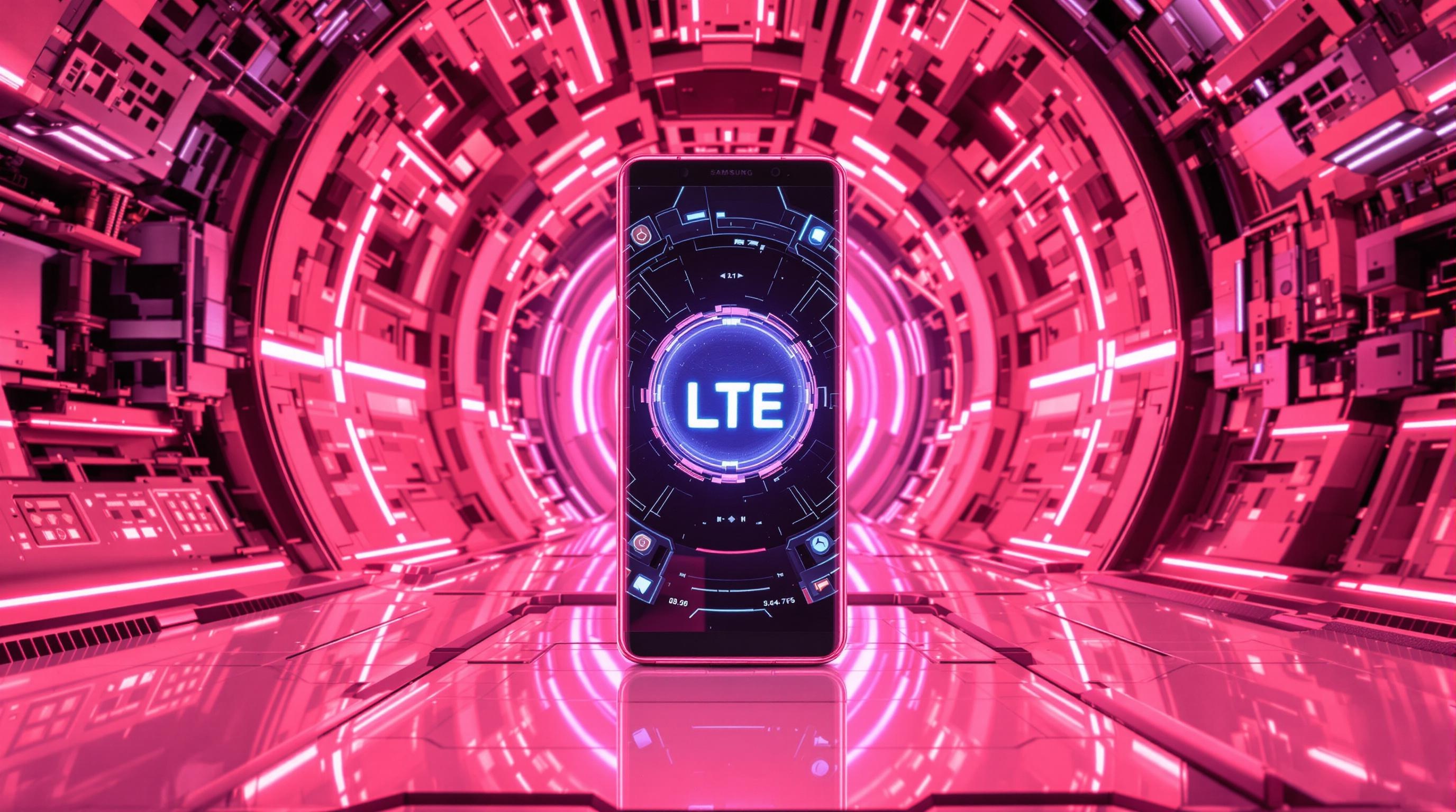 Smartphone Samsung affichant LTE