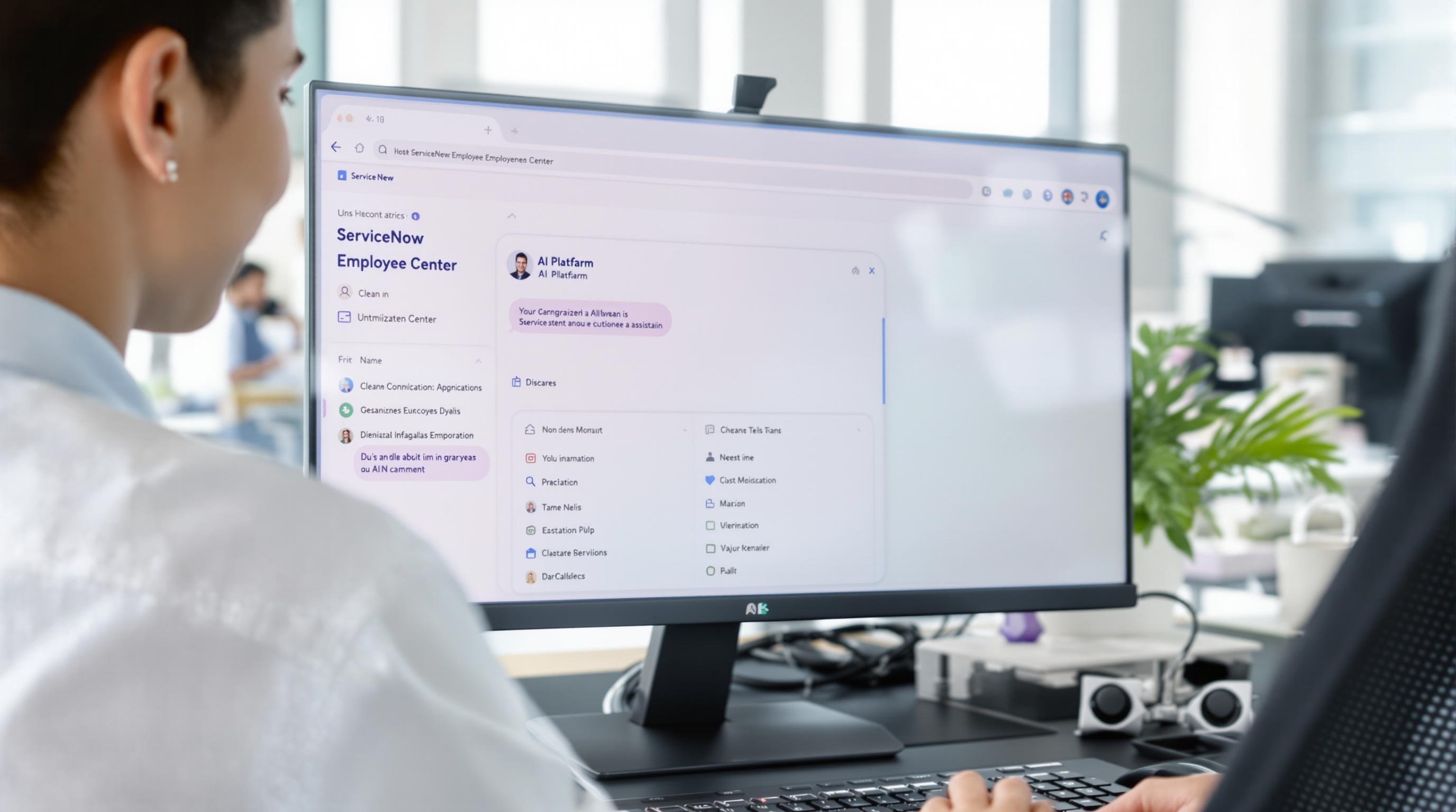 Employee Center avec assistant AI Platform intégré